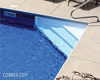 Corner Step - SunPro Pools